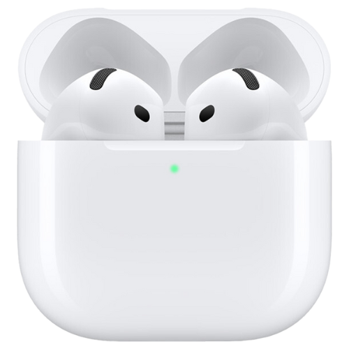 Apple AirPods 4 con Cancelación Activa de Ruido  Inalámbricos, Bluetooth®, Estuche de carga USB-C con altavoz, Chip H2, Siri, Blanco y Negro